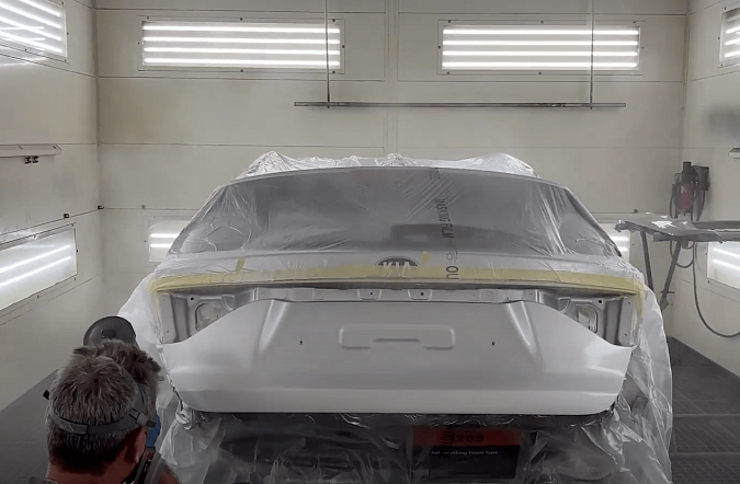 Покраска крышки багажника