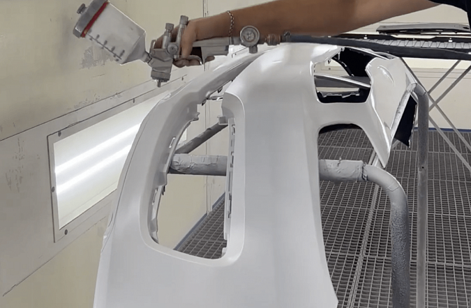 Покраска бампера