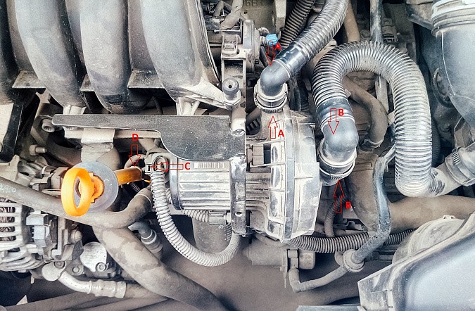 Высоковольтные провода (бронепровода) для двигателя 1.6 BSE (MPI)